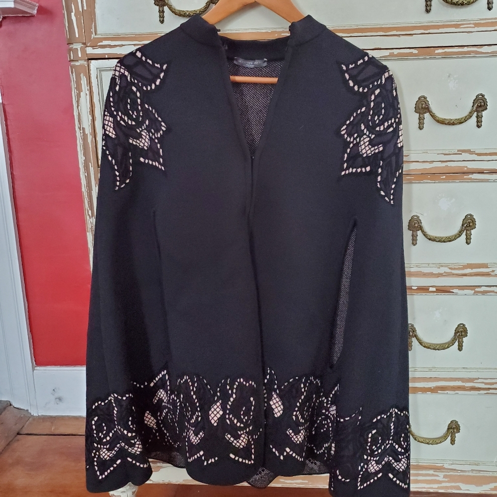 Beautiful Alexander McQueen black cape.